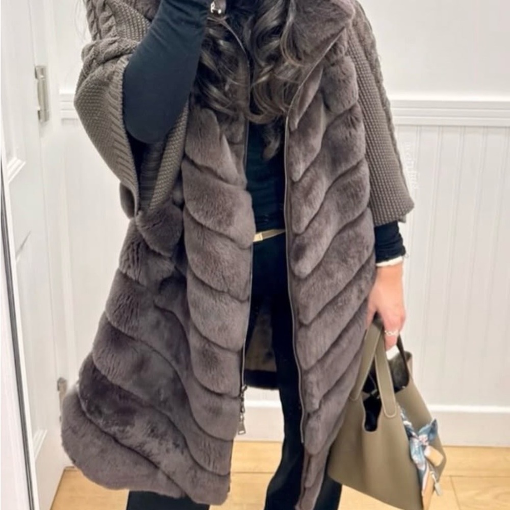 Chic Brown Fur jacket